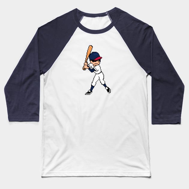 8-Bit Batter - Atlanta Baseball T-Shirt by The Pixel League